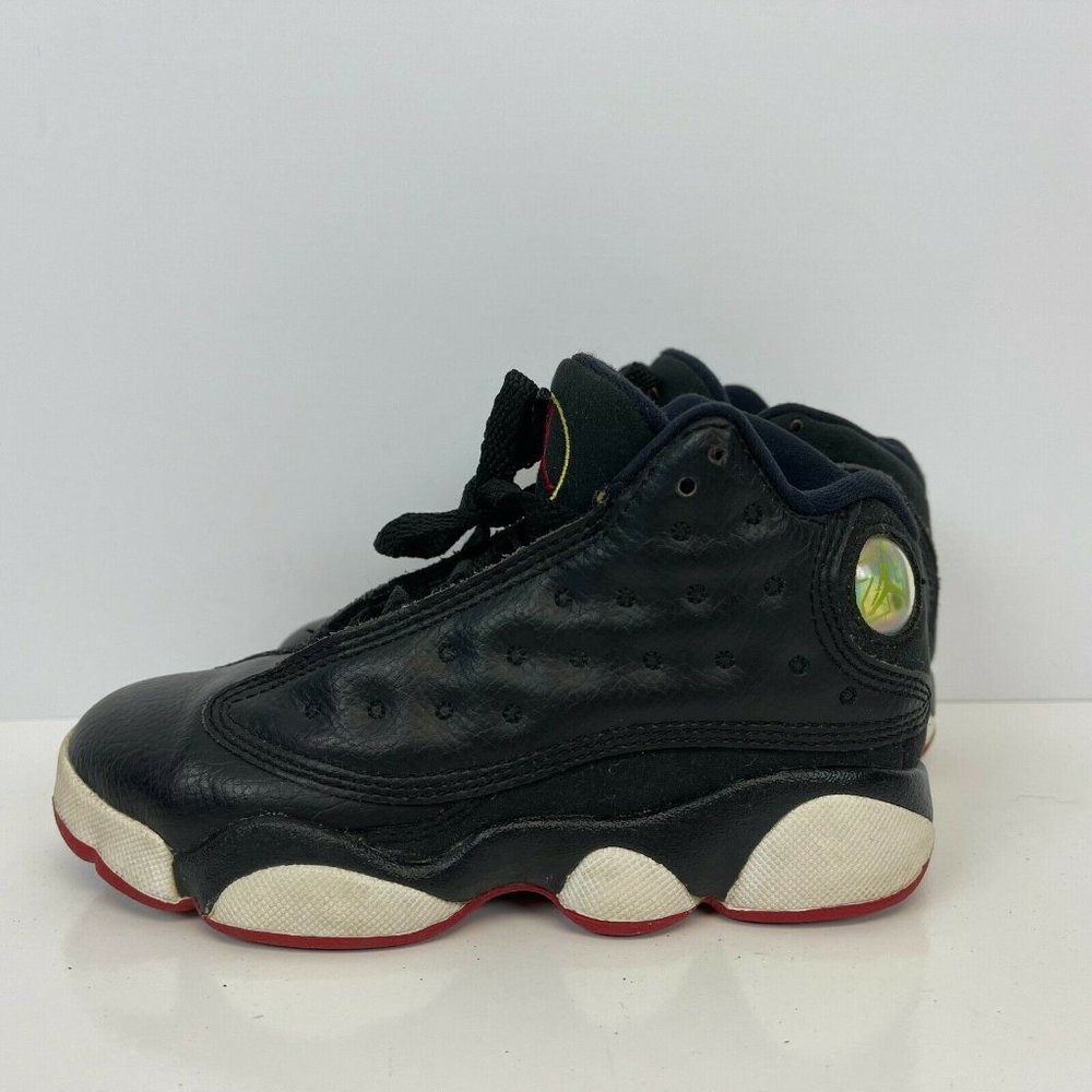 Air Jordan 13 Retro PS Playoff Basketball Shoes 2011 Release Black Kids Size 12C - Picture 1 of 6